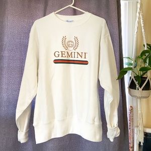 GEMINI GUCCI logo sweatshirt